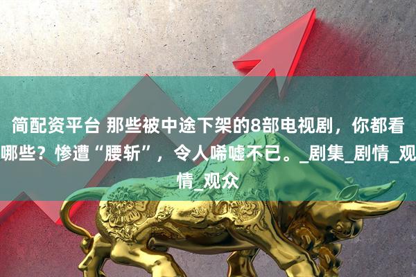 简配资平台 那些被中途下架的8部电视剧，你都看过哪些？惨遭“腰斩”，令人唏嘘不已。_剧集_剧情_观众